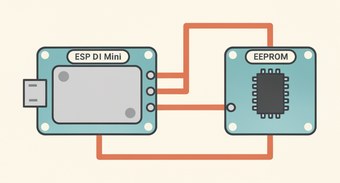 веб-страница истории измерений из EEPROM на ESP8266