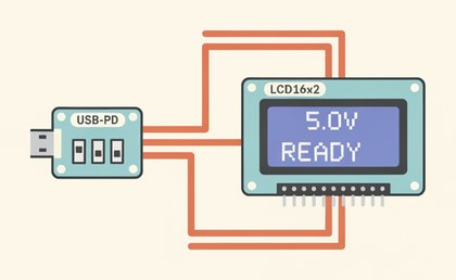 PD-триггер и LCD1602