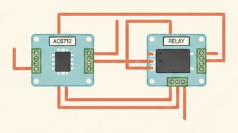 автоотключение нагрузки при перегрузке по току на ACS712