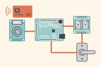 считыватель RFID-карт для двери на RC522