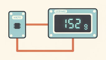 электронные весы на HX711 с выводом на LCD1602