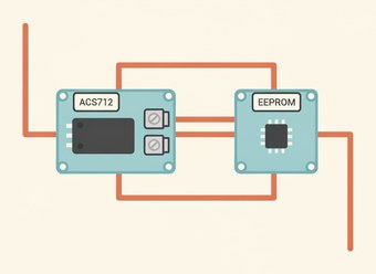 журнал выработки солнечной панели на ACS712 и EEPROM