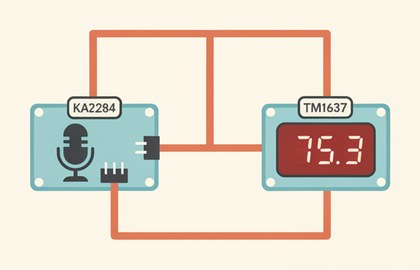 Индикатор KA2284 и дисплей TM1637