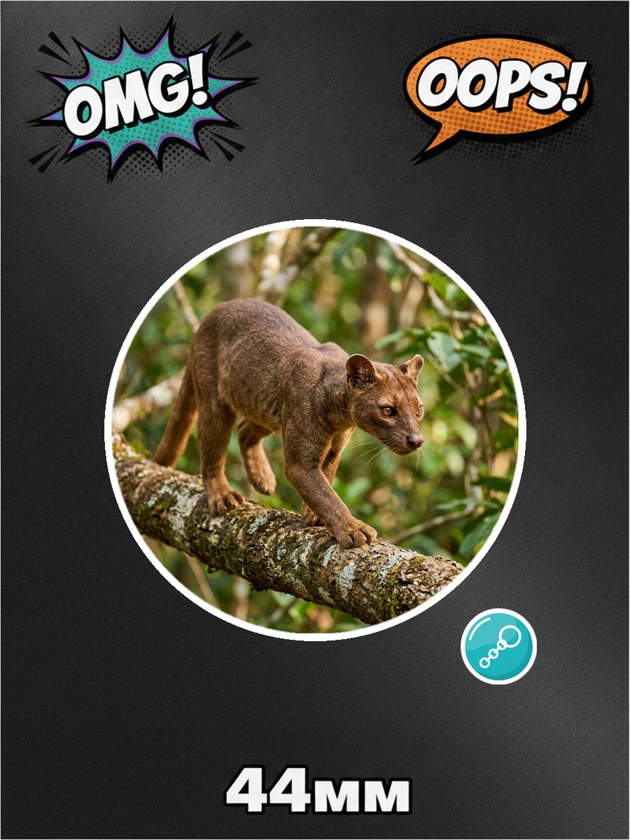 Брелок фосса, фото №2, для ключей, сумки, рюкзака, 1 штука картинка №1