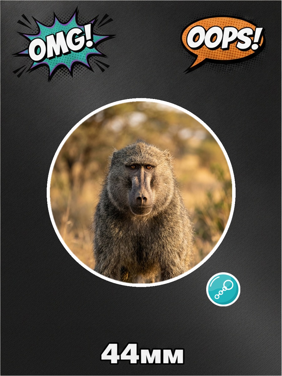 Брелок бабуин, фото №1, для ключей, сумки, рюкзака, 1 штука картинка №1