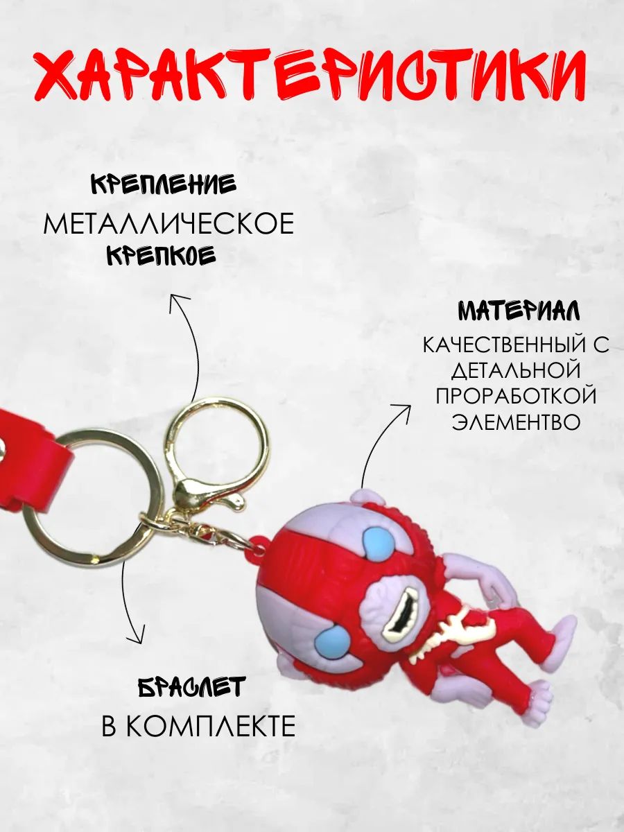 Брелок горилла Кинг-Конг подвеска для ключей картинка №3