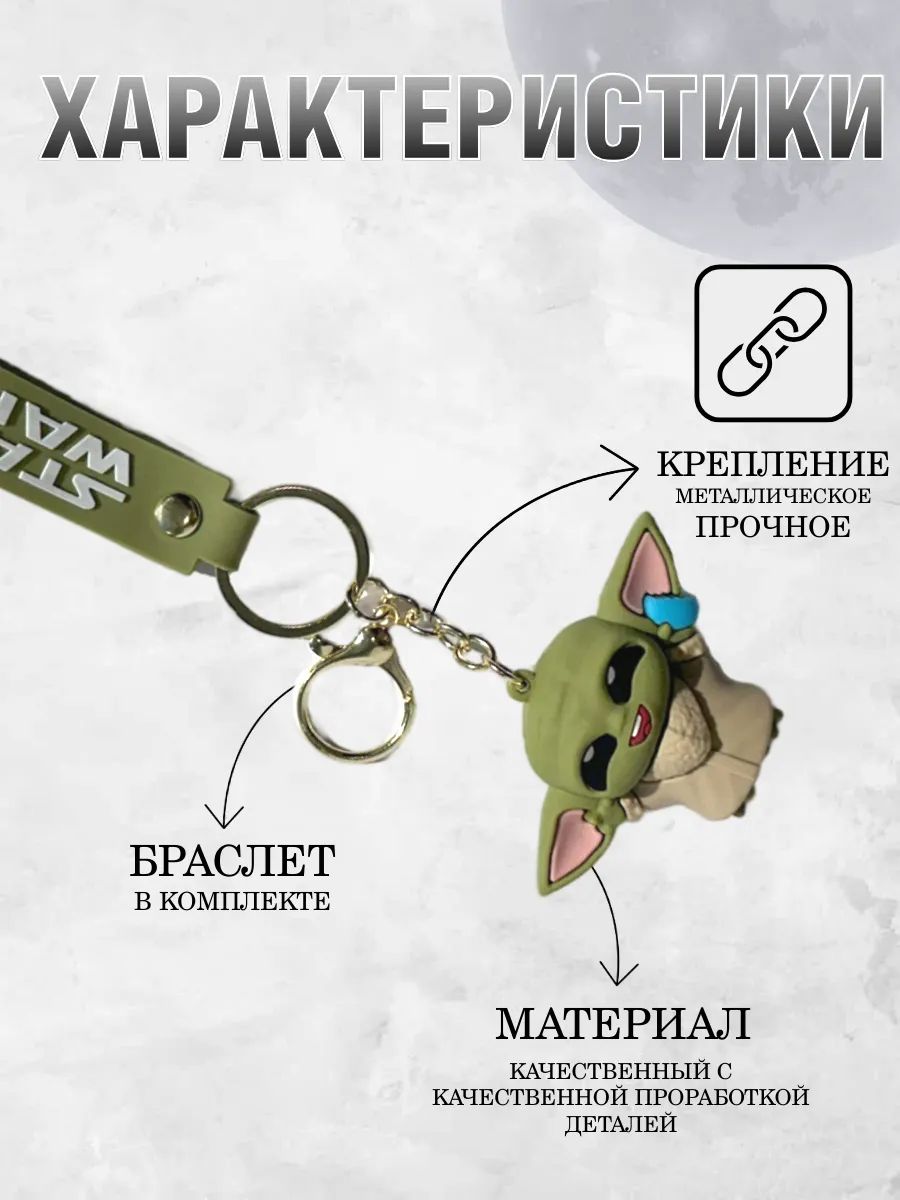 Брелок Звездные войны подвеска малыш мастер Йода картинка №4