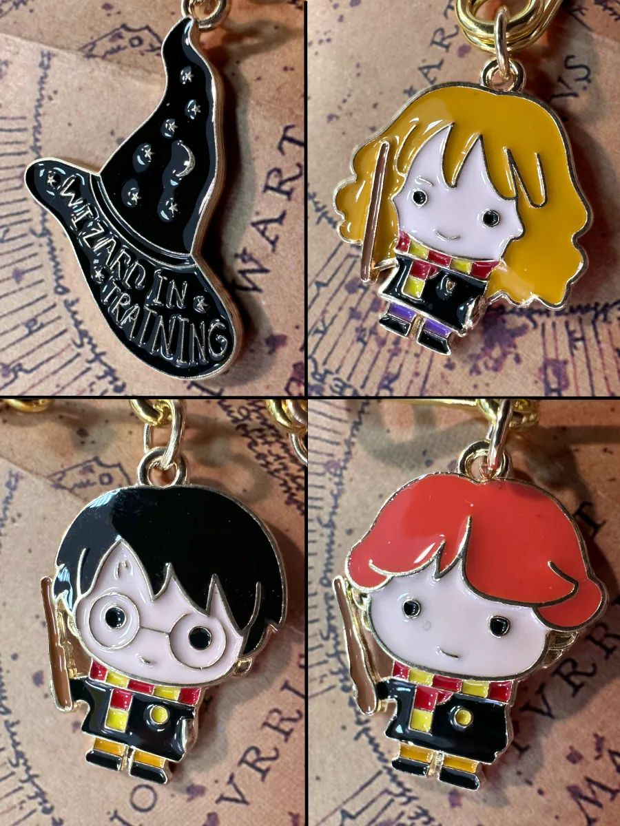 Булавка Гарри Поттер брошь с подвесками картинка №2