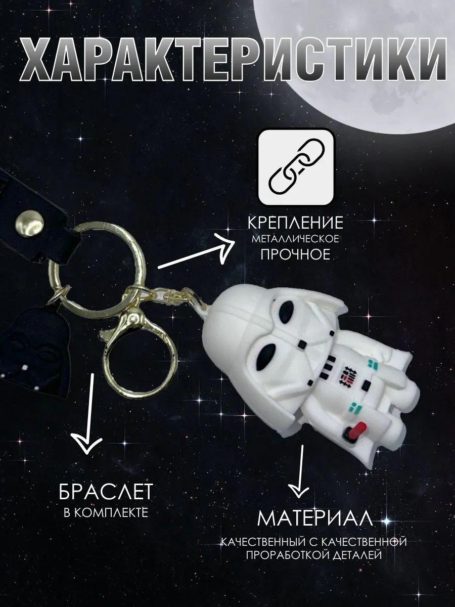Брелок Звездные войны подвеска Дарт Вейдер картинка №3