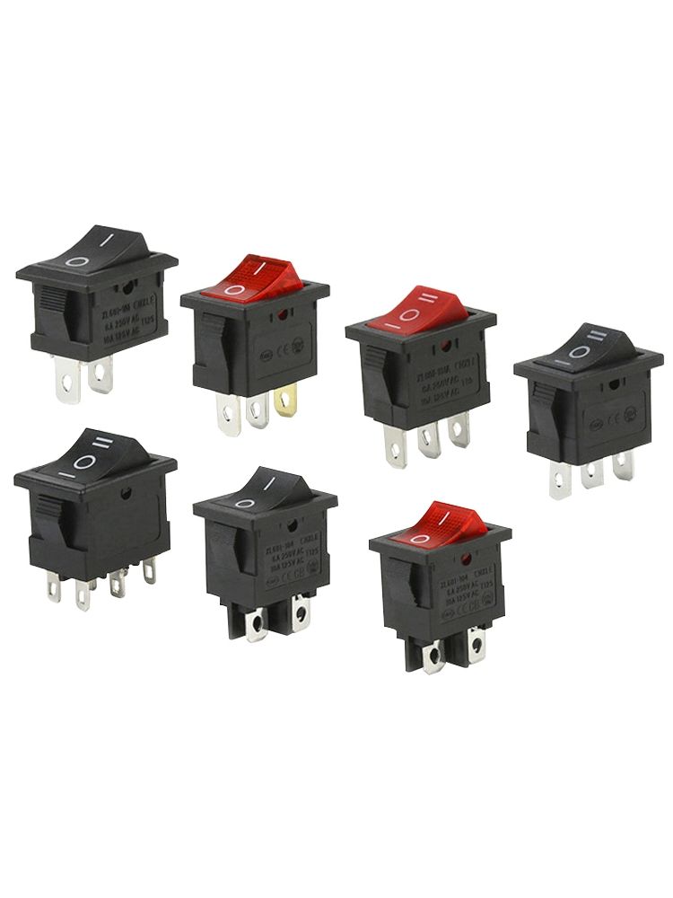 Тумблер выключатель KCD11 ON-OFF 3А 250В 750Вт 2pin черный картинка №2
