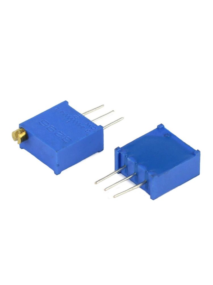 Подстроечный резистор 3296W 500 Ом код 501 картинка №3