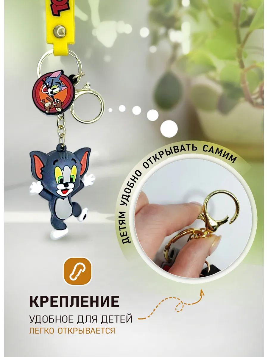 Брелок Том и Джерри подвеска котик Том картинка №3